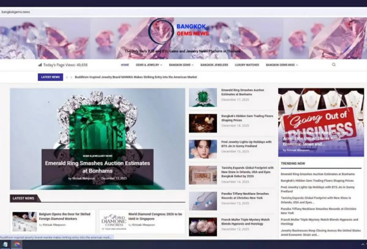 Digital Emeralds บริษัทที่เชี่ยวชาญด้านประชาสัมพันธ์ การตลาด การจัดอีเวนต์ และโซลูชันด้านมาร์เทค ได้เปิดตัวอย่างเป็นทางการของ Bangkok Gems News ( https://bangkokgems.news/ ) ซึ่งเป็นแพลตฟอร์มข่าวสาร...