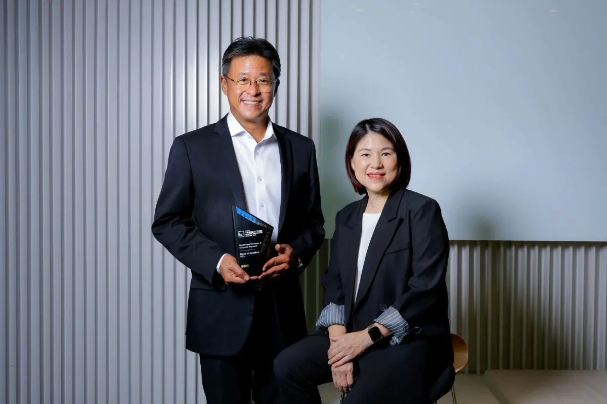 Krungsri, represented by Ms. Ninlawan Jeeraboon, Krungsri Head of Transaction Banking, secured the prestigious “Outstanding Innovation in Corporate Payments” award at the Global Transaction...