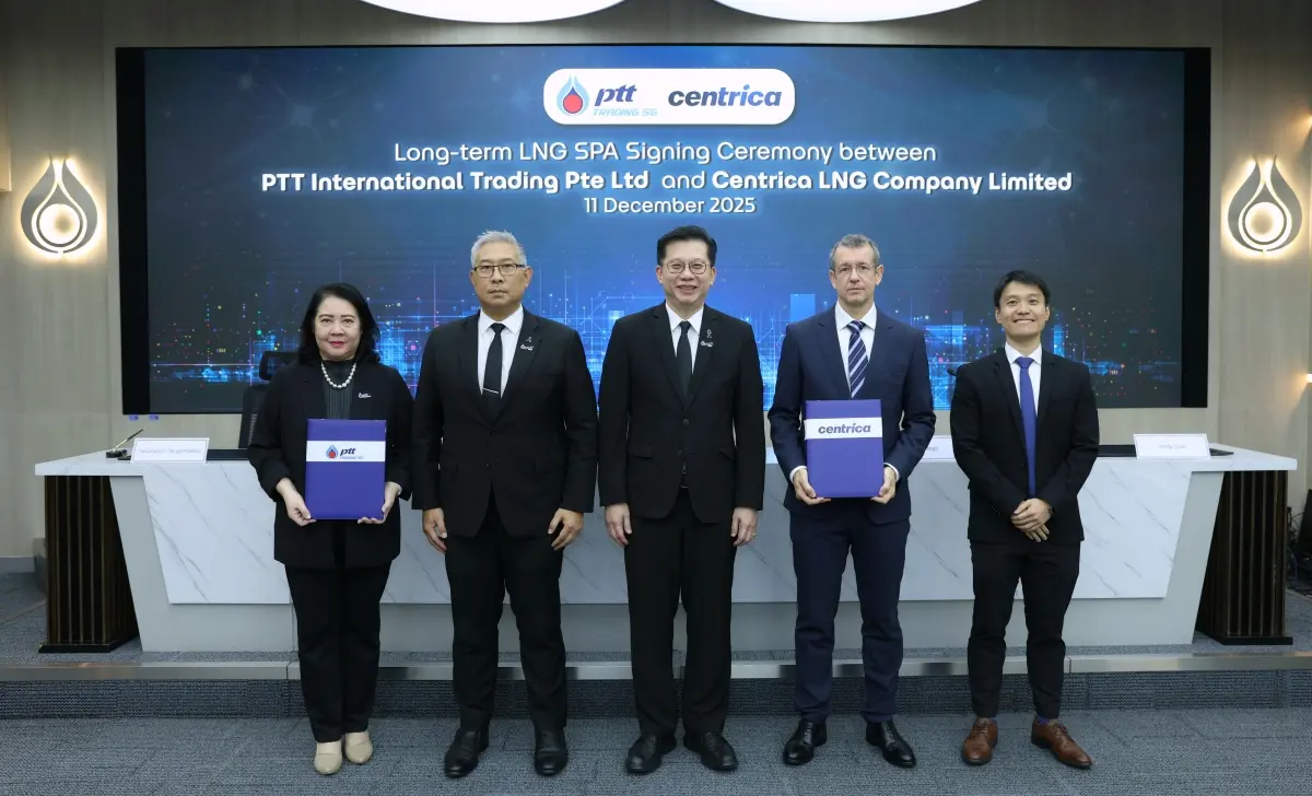 PTT International Trading Pte Ltd (PTTT) and Centrica LNG Company Limited (Centrica) have signed a long-term LNG Sale and Purchase Agreement (SPA) for a period of 10 years, starting in 2028....