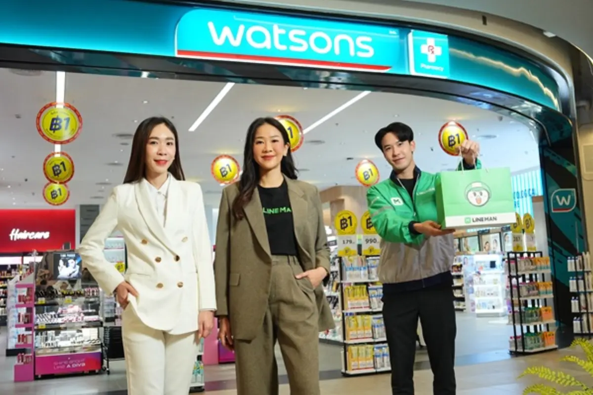 LINE MAN MART เดินหน้าขยายบริการหมวดสินค้า Health & Beauty จับมือ Watsons ผู้นำร้านเพื่อสุขภาพและความงามอันดับหนึ่งของไทย ให้ผู้ใช้ได้ชอปสินค้าบิวตี้บน LINE MAN MART ได้แล้ววันนี้...