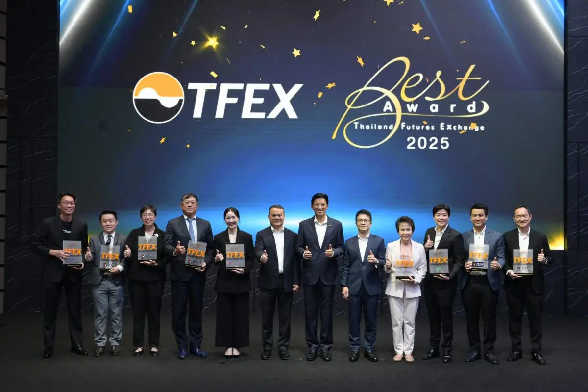 Thailand Futures Exchange pcl (TFEX) announced the recipients of the TFEX Best Award 2025, an annual recognition program honoring member companies for their excellence and outstanding...