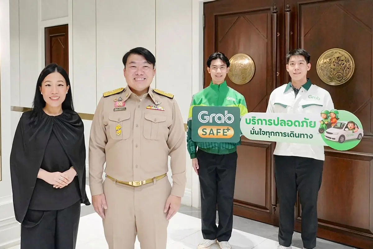 จันต์สุดา ธนานิตยะอุดม กรรมการผู้จัดการใหญ่ แกร็บ ประเทศไทย เปิดตัวโครงการ “S.A.F.E.+.” (เซฟพลัส) ขานรับนโยบายกระทรวงคมนาคม เพื่อยกระดับมาตรฐานความปลอดภัยของบริการเรียกรถผ่านแอปฯ ในประเทศไทยผ่าน...
