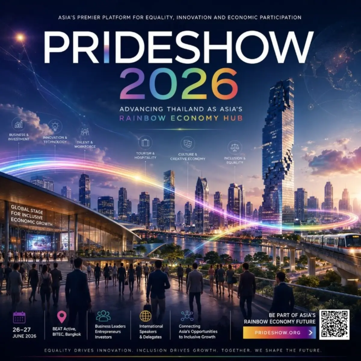 Transforming Pride as an “Economic Platform” connecting multinational corporations, government sectors and entrepreneurs to advance diversity, equity and inclusion (DEI) to...